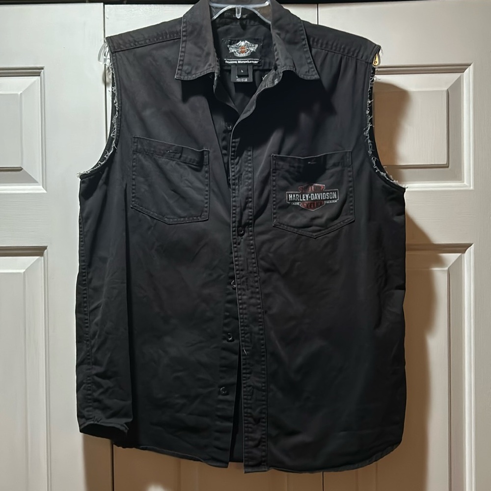 Harley-Davidson Sleeveless Collared Shirt